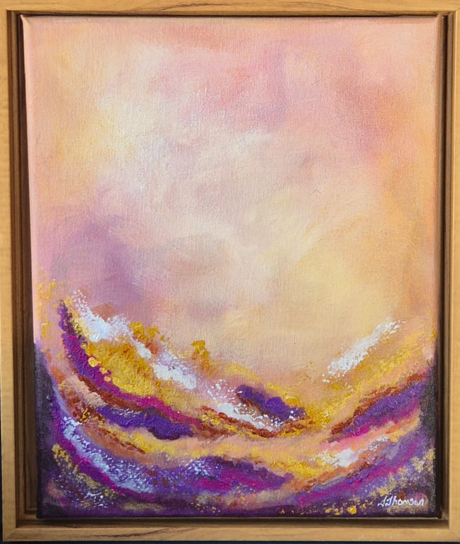 Abstract acrylic painting