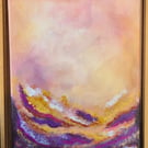 Abstract acrylic painting