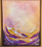Abstract acrylic painting