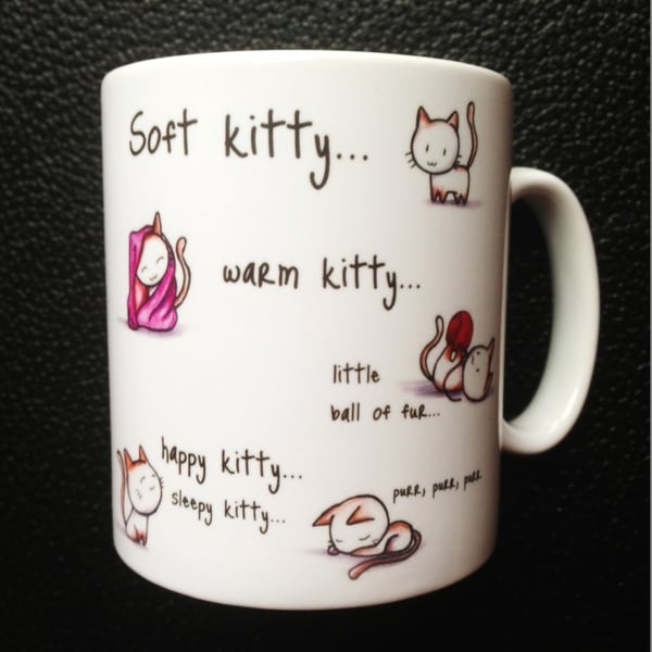 Soft Kitty Mug, with Personalised Name or message