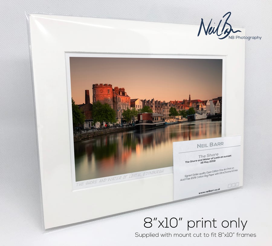 The Shore, Leith, Edinburgh, Scotland - A5 (10" x 8") Unframed Print