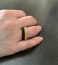 Elegant two colour beaded ring - Image 2