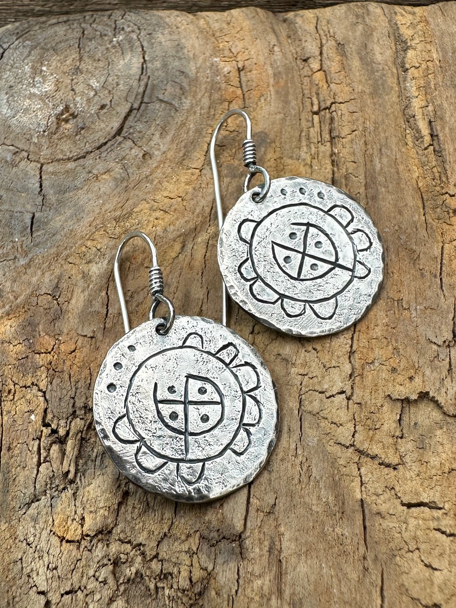 Rock Flower Earrings