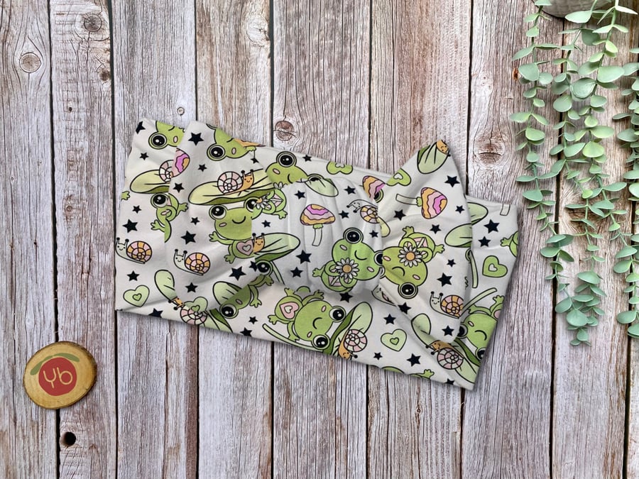 Retro Frogs Baby, Toddler, Kids or Adults Headband
