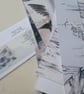 Seascape paper backed fabric offcuts for crafting - zero waste materials - Image 9