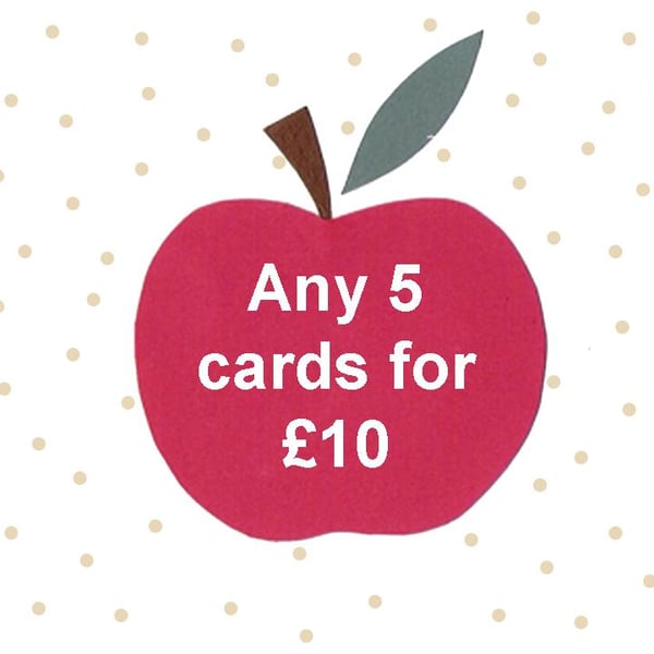 Buy 5 cards and get one free!