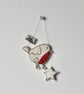 'Happy Christmas Robin' - Hanging Decoration