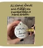 Personalised Gold Leaf Christmas Bauble, Hand lettered ceramic decoration - Image 8