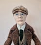 Peaky Biker - Large Wool Sculpture by Furzie - Image 2