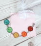 Rainbow bracelet in bright colours, adjustable multicolour bracelet