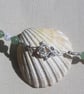 Green Aventurine & Clear Quartz Gemstone Chunky Beaded Necklace "Pine Sparkle" - Image 6