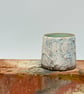 Polished edge textured tumbler. No 9