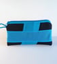 Blue & Black Swimming Goggle Case - Recycled Neoprene - Unique & Eco-Friendly - Image 2