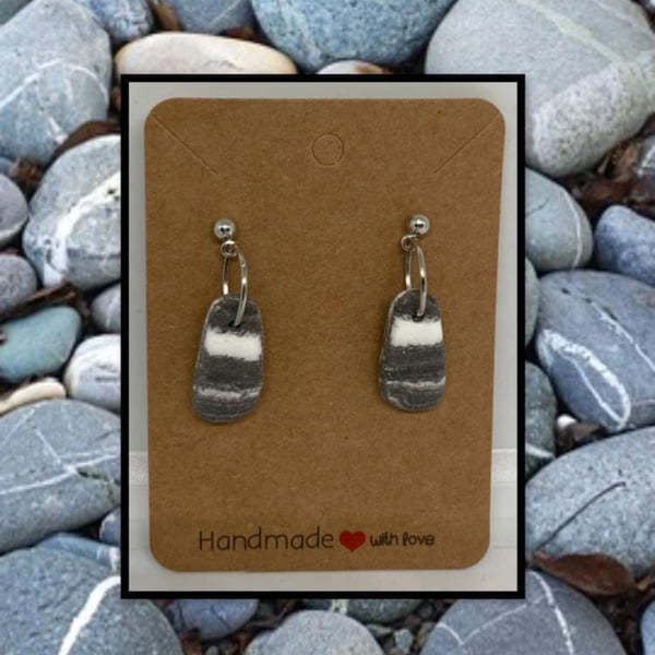 Outlet Beach stone drop stud
