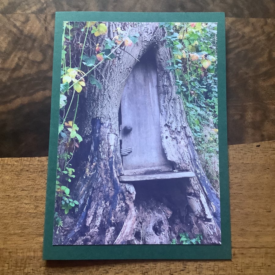 Handmade photo card 'Who's that?'
