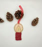 Bead embroidery Christmas candle decoration  - Image 6