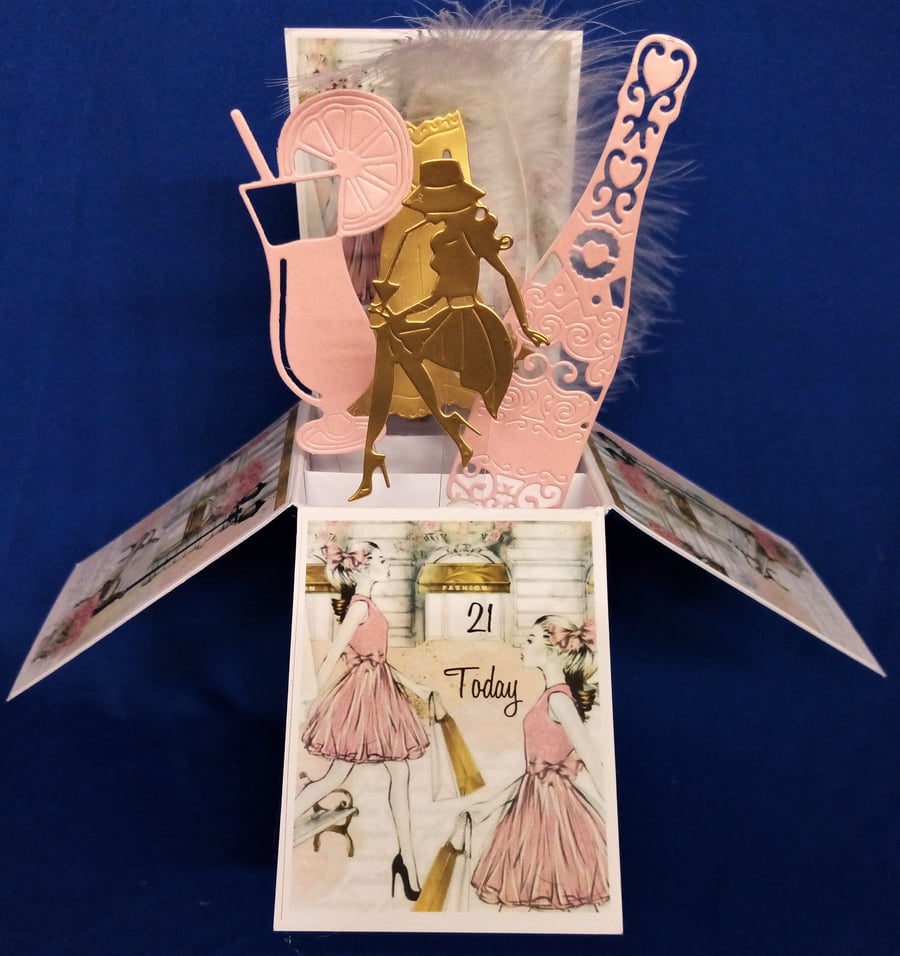 Ladies 21st Birthday Card