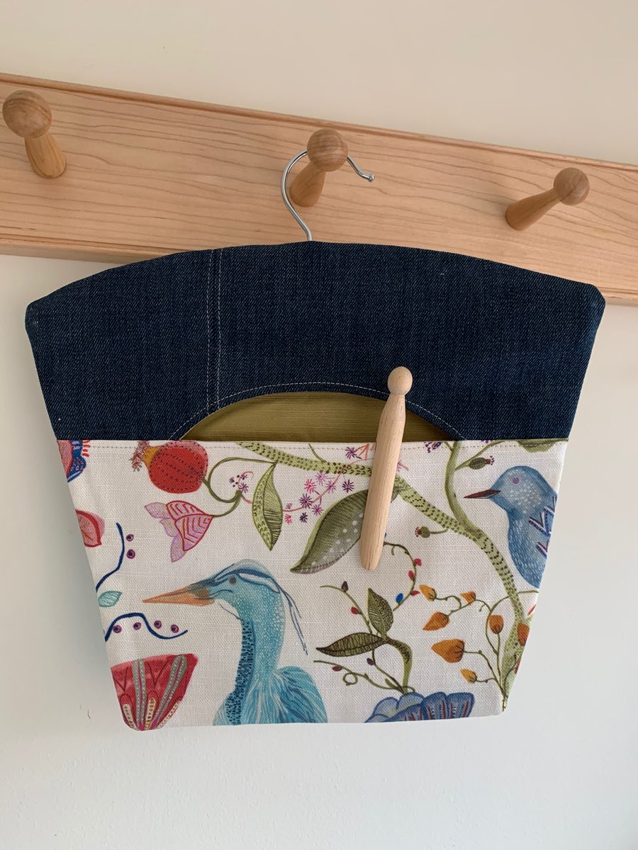 Heron peg bag