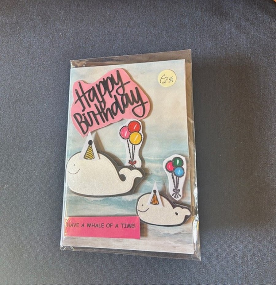 Happy birthday blank homemade card