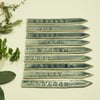 Set of 9 Ceramic Herb Labels