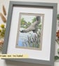 Grey Heron Taking Off.  Original bird artwork, bird drawing - Image 9