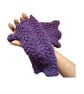 Lacy Lilac fingerless mitts - Image 4