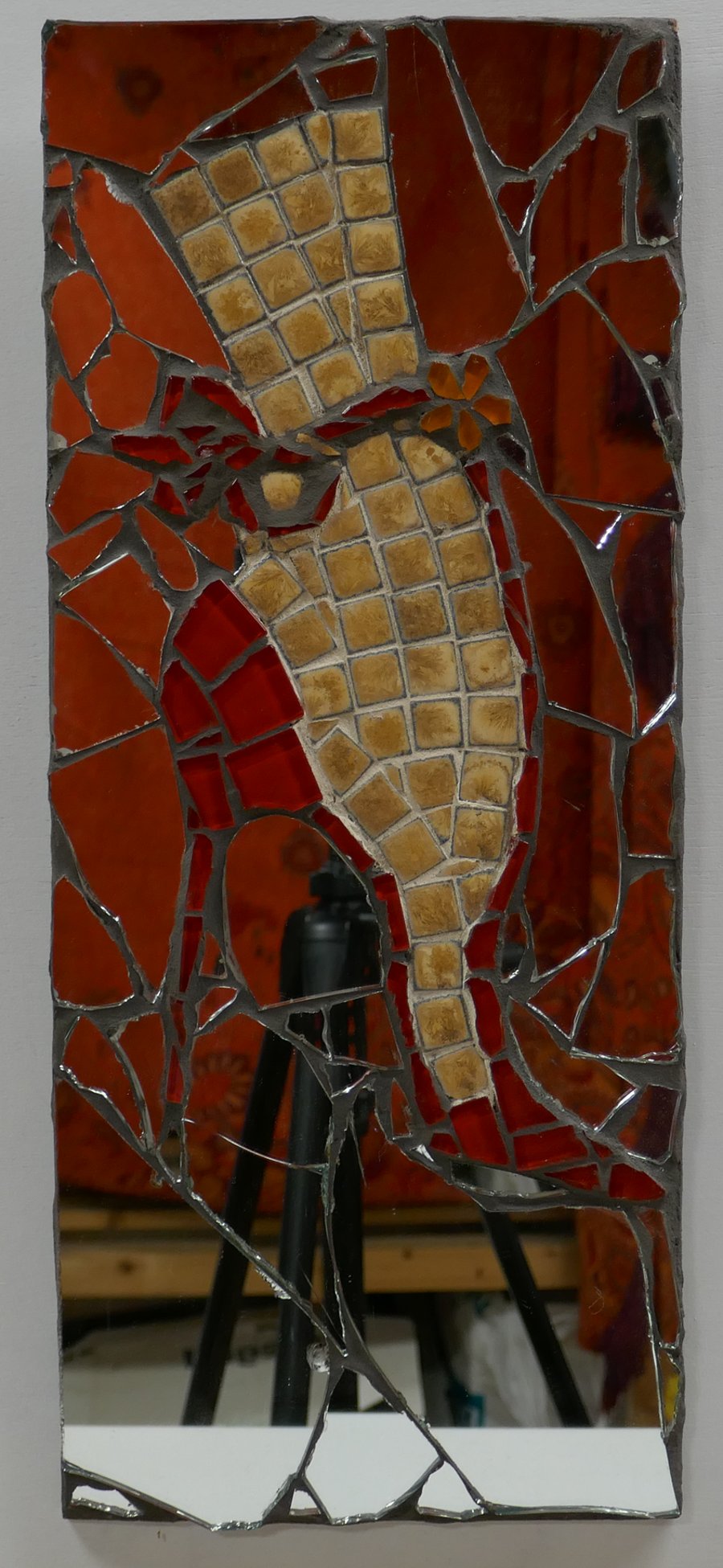 Red Stiletto Mirror Mosaic