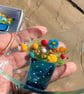 Fused glass flower pot trinket dish  - Image 3