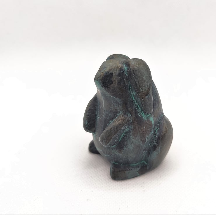 Rabbit Statue Rabbit Figure Cold Cast Bronze - Folksy