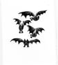 Flappy Bats - lino cut print - Image 2