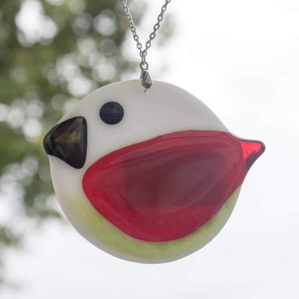 Circular Bird in Fused Glass - 6032C