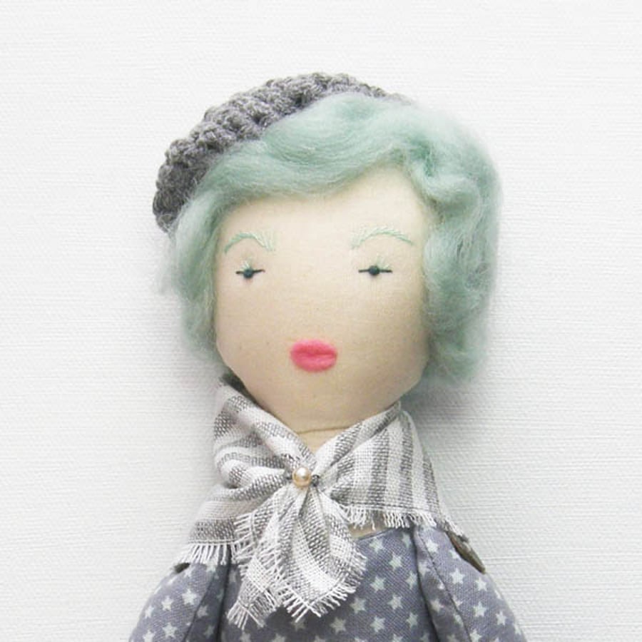 Rhoda, a rag doll.
