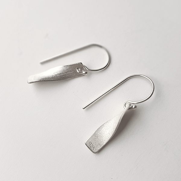 Twisted Dangle Earrings in Silver - Gift-boxed with Free Delivery