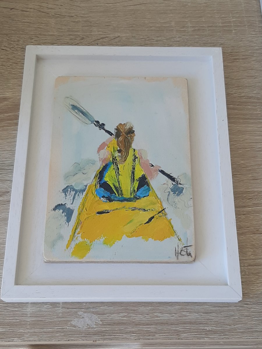Small original painting water sports