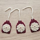 Felt Flower Gift Tags 