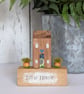 Handmade Tiny Oak Cottage Home Decor 'New Home' 
