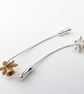 Silver Daffodil Brooch Pin - Handmade in Wales - Flower Gift for Her - Image 6