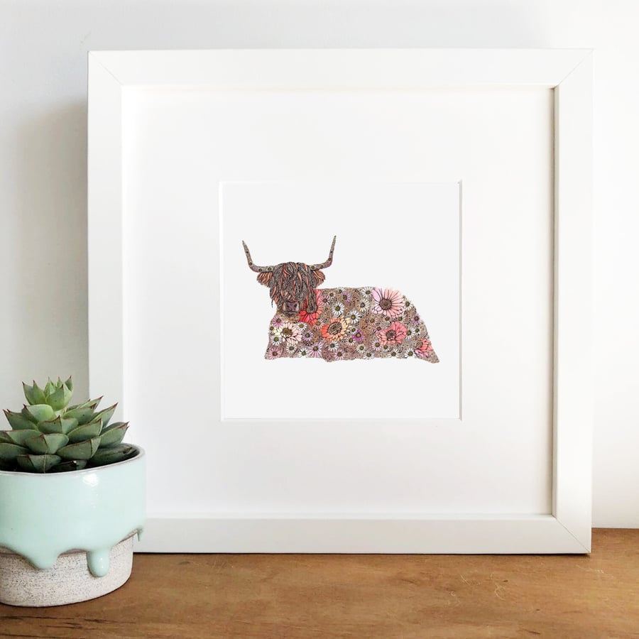 'Highland Cow' Limited Edition Framed Print