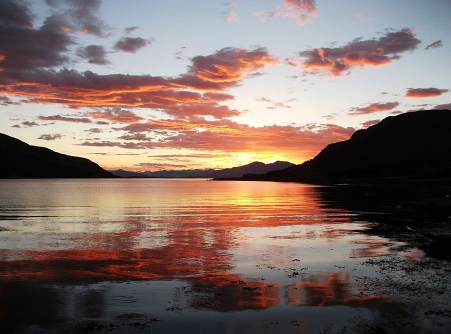 A5 Card - Sunrise on the Isle of Skye
