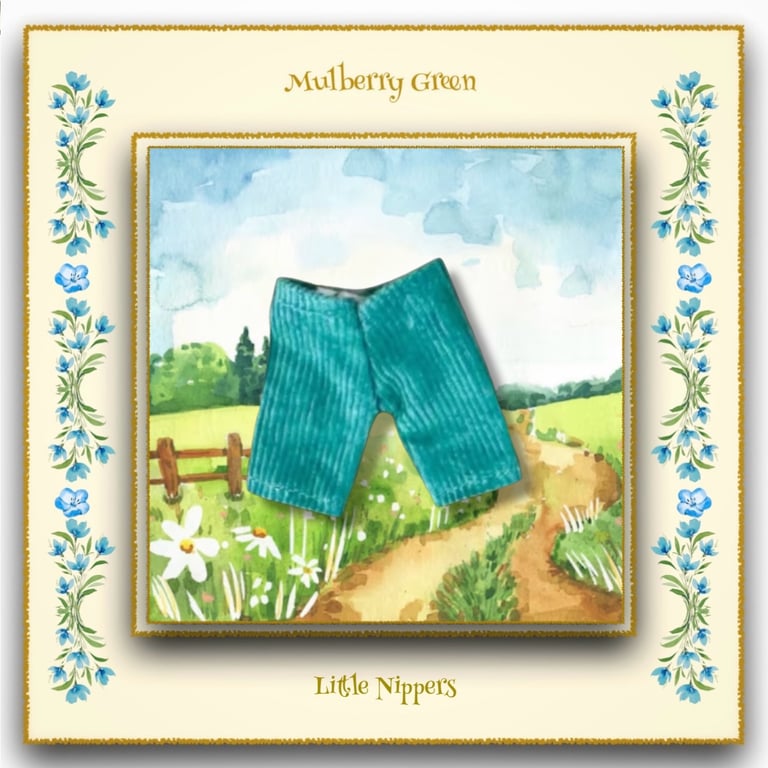 Little Nippers Turquoise Corduroy Trousers 