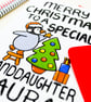 Personalised Cute Penguin Granddaughter Christmas Card - Image 7