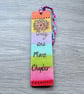 Bookmark, colourful, reader gift, pyrography - Image 1