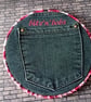 Handmade Denim Pocket Wall Hanging - Medium - Image 3
