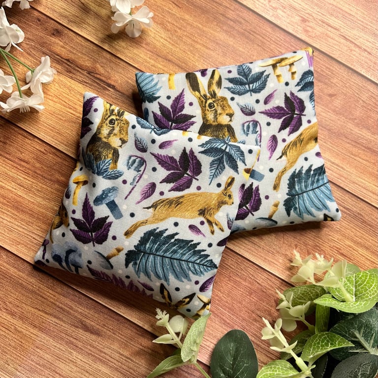 Hare Handwarmers Lavender-scented rice bags, hare gifts, warm hands, cold hands