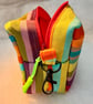 Vibrant stripes - Medium boxy zipper pouch - Image 1