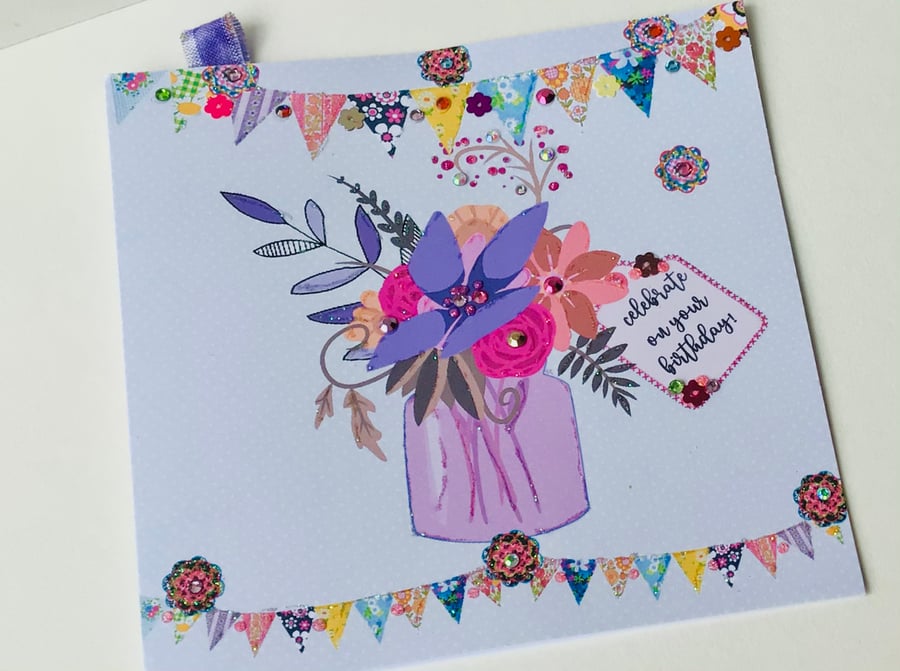 Birthday Card,Greeting Card,Can Be Personalised,Printed,Handfinished 