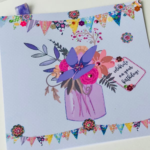 Birthday Card,Greeting Card,Can Be Personalised,Printed,Handfinished 