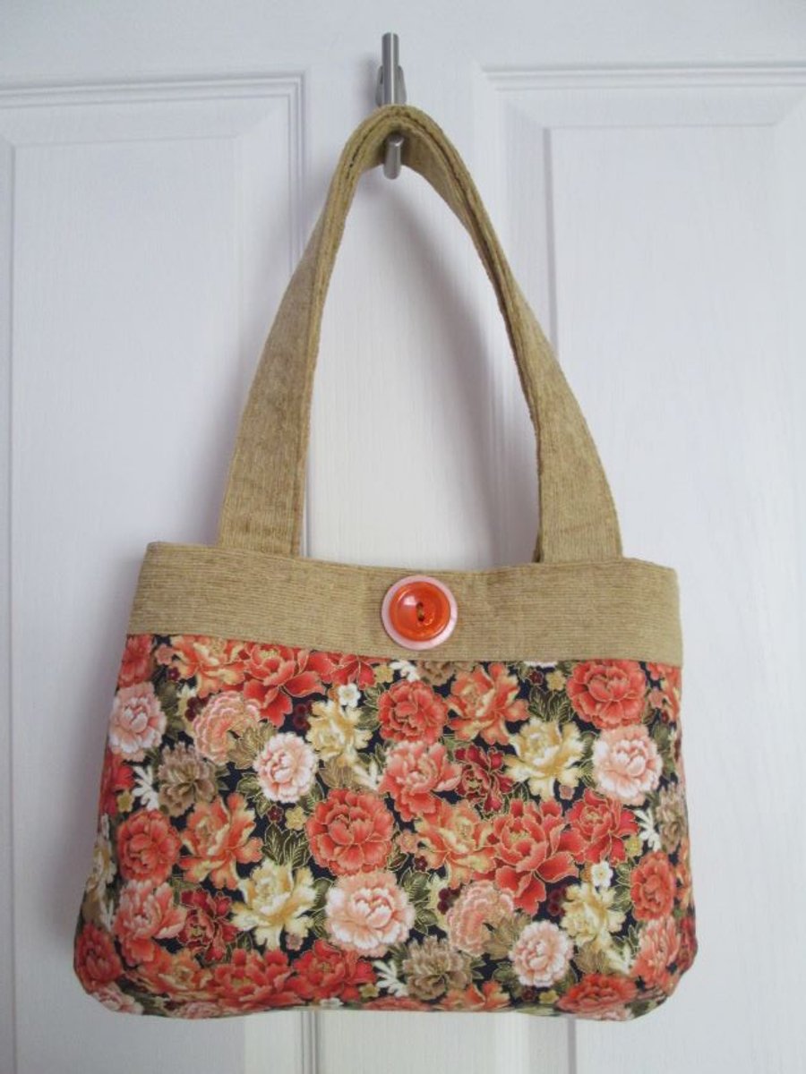 SOLD - Autumnal Paeonies Handbag
