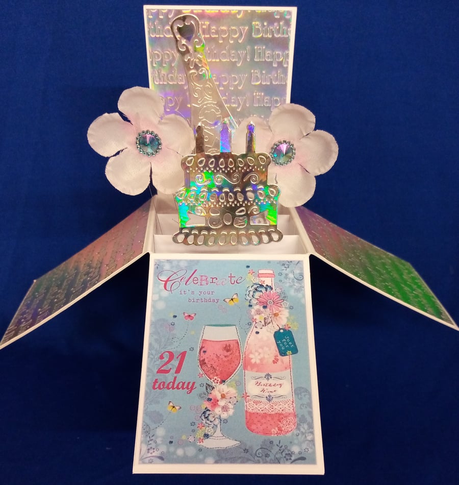 Ladies 21st Birthday Card