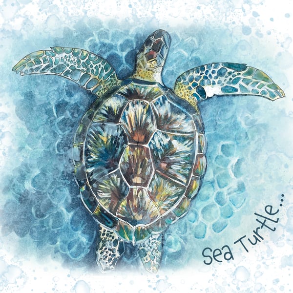 Sea turtle - 10% sales donated to the WWF